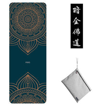 Load image into Gallery viewer, PIDO 1.5mm Natural Rubber Yoga Mat Print Fitness Mat Suede Gym Sports Pad 185x68cm Anti-skid Pilates Dance Training Blanket