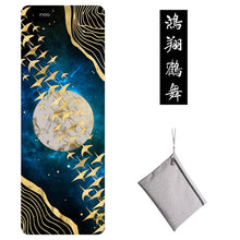 Load image into Gallery viewer, PIDO 1.5mm Natural Rubber Yoga Mat Print Fitness Mat Suede Gym Sports Pad 185x68cm Anti-skid Pilates Dance Training Blanket