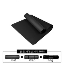 Load image into Gallery viewer, 10MM 15MM Yoga Mat NRB Non-slip Mats For Fitness Extra Thick Pilates Gym Exercise Pads Carpet Yoga Pad Esterilla Tapete Mat 127A