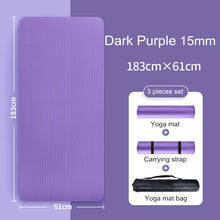 Load image into Gallery viewer, 10MM 15MM Yoga Mat NRB Non-slip Mats For Fitness Extra Thick Pilates Gym Exercise Pads Carpet Yoga Pad Esterilla Tapete Mat 127A