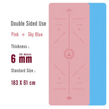 Load image into Gallery viewer, 1830*610*6mm EVA Yoga Mat with Position Line Non Slip Carpet Mat For Beginner Environmental Fitness Gymnastics Mats
