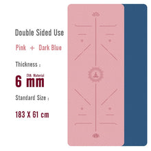 Load image into Gallery viewer, 1830*610*6mm EVA Yoga Mat with Position Line Non Slip Carpet Mat For Beginner Environmental Fitness Gymnastics Mats
