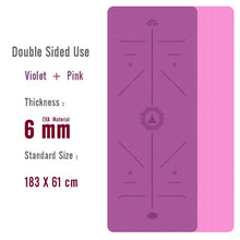 Load image into Gallery viewer, 1830*610*6mm EVA Yoga Mat with Position Line Non Slip Carpet Mat For Beginner Environmental Fitness Gymnastics Mats
