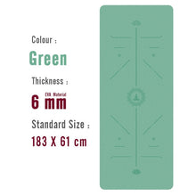 Load image into Gallery viewer, 1830*610*6mm EVA Yoga Mat with Position Line Non Slip Carpet Mat For Beginner Environmental Fitness Gymnastics Mats
