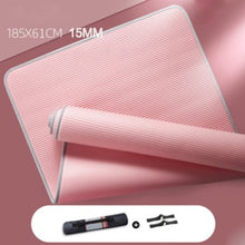 Load image into Gallery viewer, 10MM 15MM Yoga Mat NRB Non-slip Mats For Fitness Extra Thick Pilates Gym Exercise Pads Carpet Mat with Bandages Yoga Pad XA146+A
