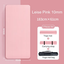 Load image into Gallery viewer, 10MM 15MM Yoga Mat NRB Non-slip Mats For Fitness Extra Thick Pilates Gym Exercise Pads Carpet Yoga Pad Esterilla Tapete Mat 127A
