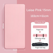 Load image into Gallery viewer, 10MM 15MM Yoga Mat NRB Non-slip Mats For Fitness Extra Thick Pilates Gym Exercise Pads Carpet Yoga Pad Esterilla Tapete Mat 127A
